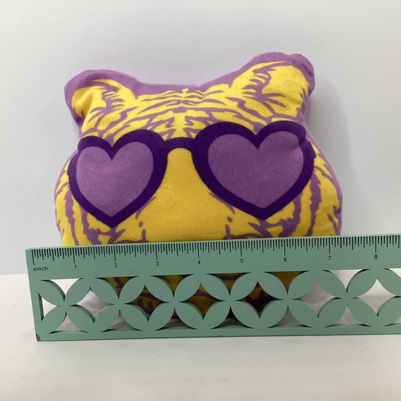 Plush Appeal Mardi Gras Tiger Pillow Plush Stuffed Animal Purple Yellow 2023 - Picture 8 of 8